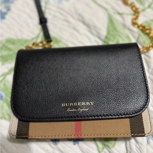Burberry Black and Tan Crossbody Bag - Picture 2 of 11
